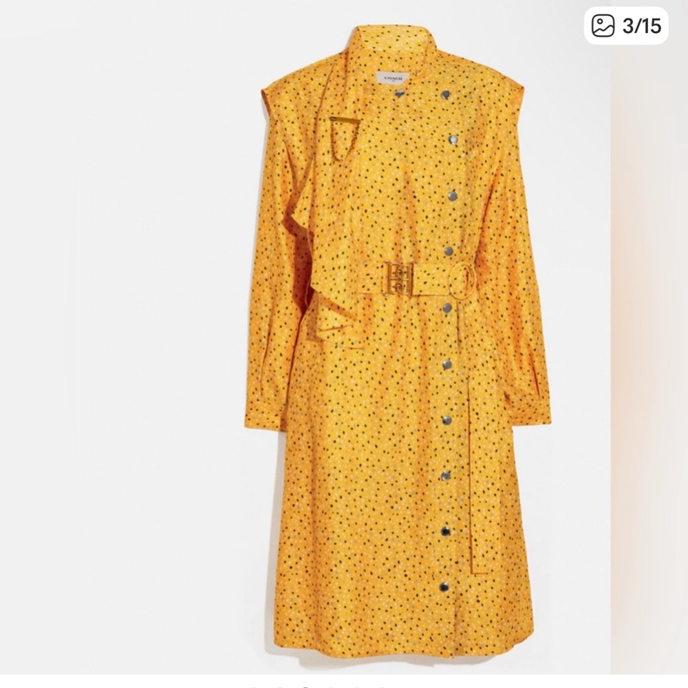 Coach Yellow Dress NWT Size 0